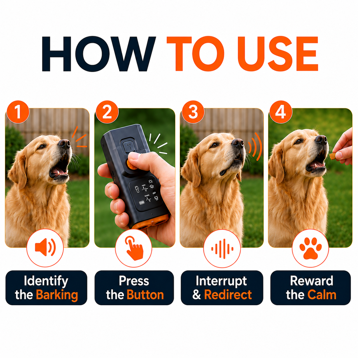 BarkPause™ Ultrasonic Bark Training Device